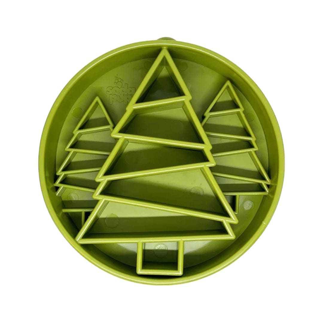 Pine Tree Design eBowl Slow Feeder For Dogs-Slow Feeder-Rover Pet Products