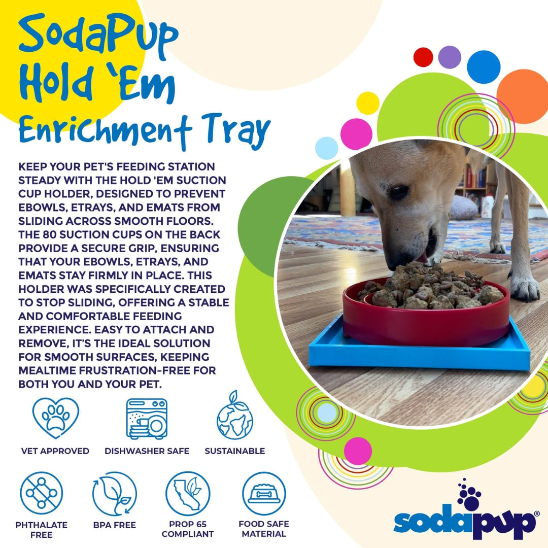 Hold 'em Suction Cup Holder for Dog Bowls & Lick Mats | USA Made