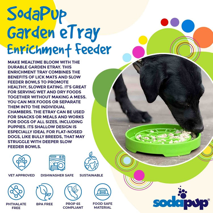SodaPup Garden eTray Slow Feeder Features