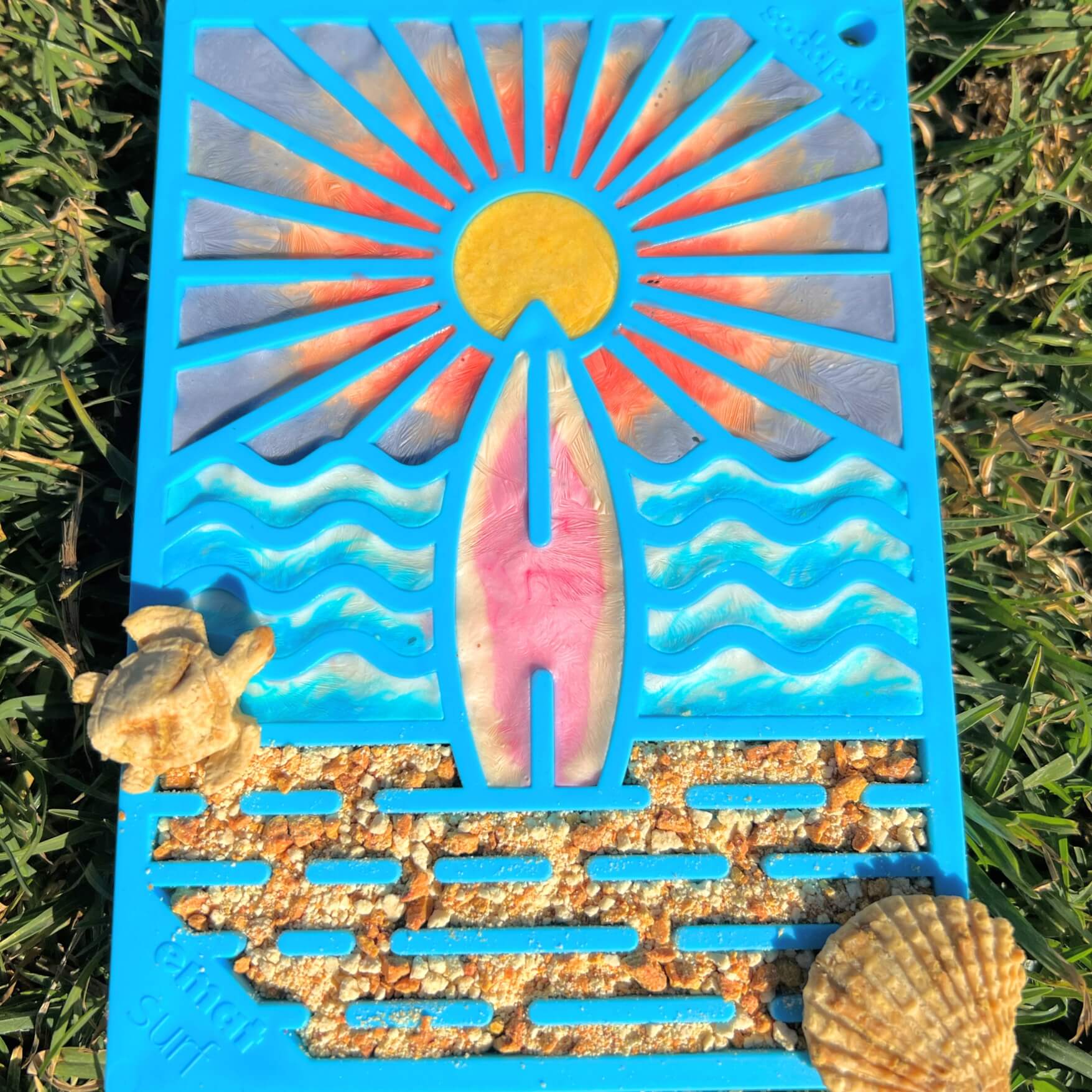 Surf's Up eMat Enrichment Lick Mat-Slow Feeder-Rover Pet Products