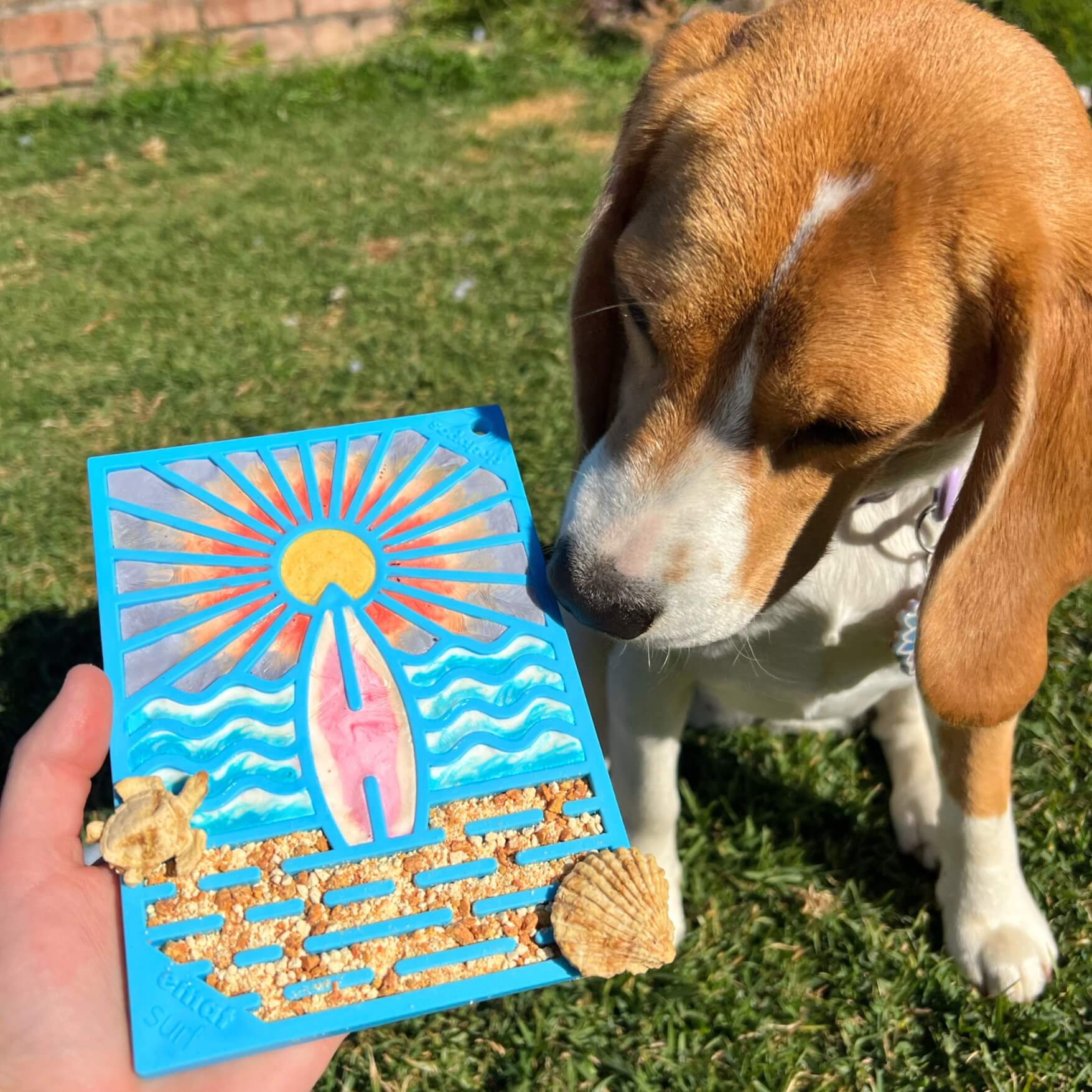 Surf's Up eMat Enrichment Lick Mat-Slow Feeder-Rover Pet Products