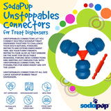 Unstoppables Connectors for SodaPup Rubber Treat Dispensers - 2 Pack-Dog Toy-Rover Pet Products