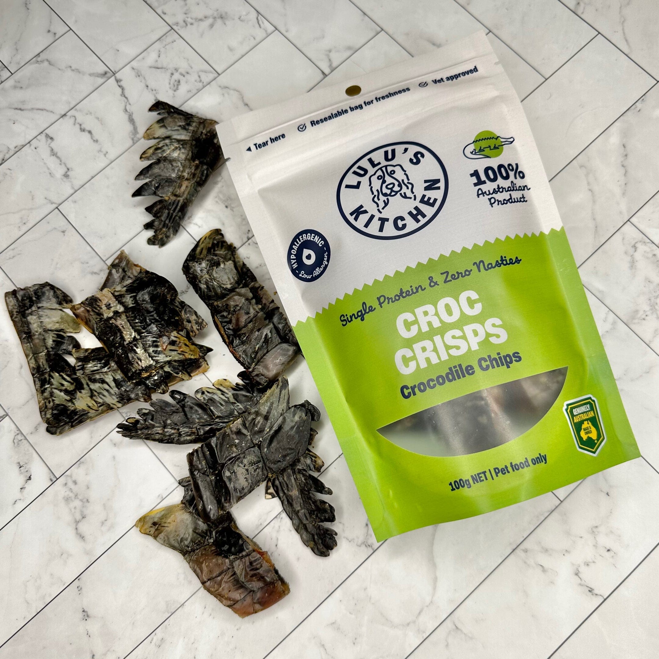 Croc Crisps - Crocodile Chips-Dog Treat-Rover Pet Products
