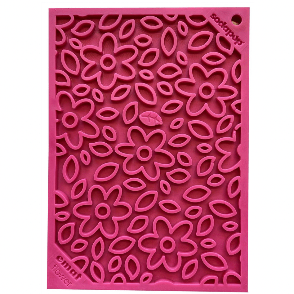 Flower Power eMat Enrichment Lick Mat-Slow Feeder-Rover Pet Products