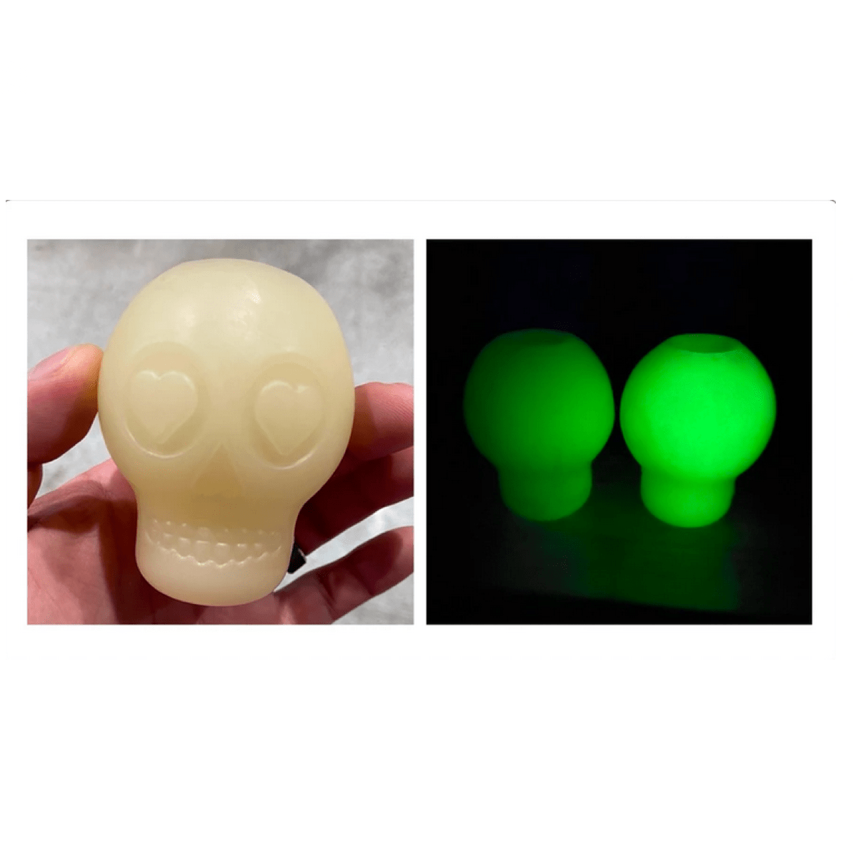 Glow In The Dark Skull (Medium)-Dog Toy-Rover Pet Products