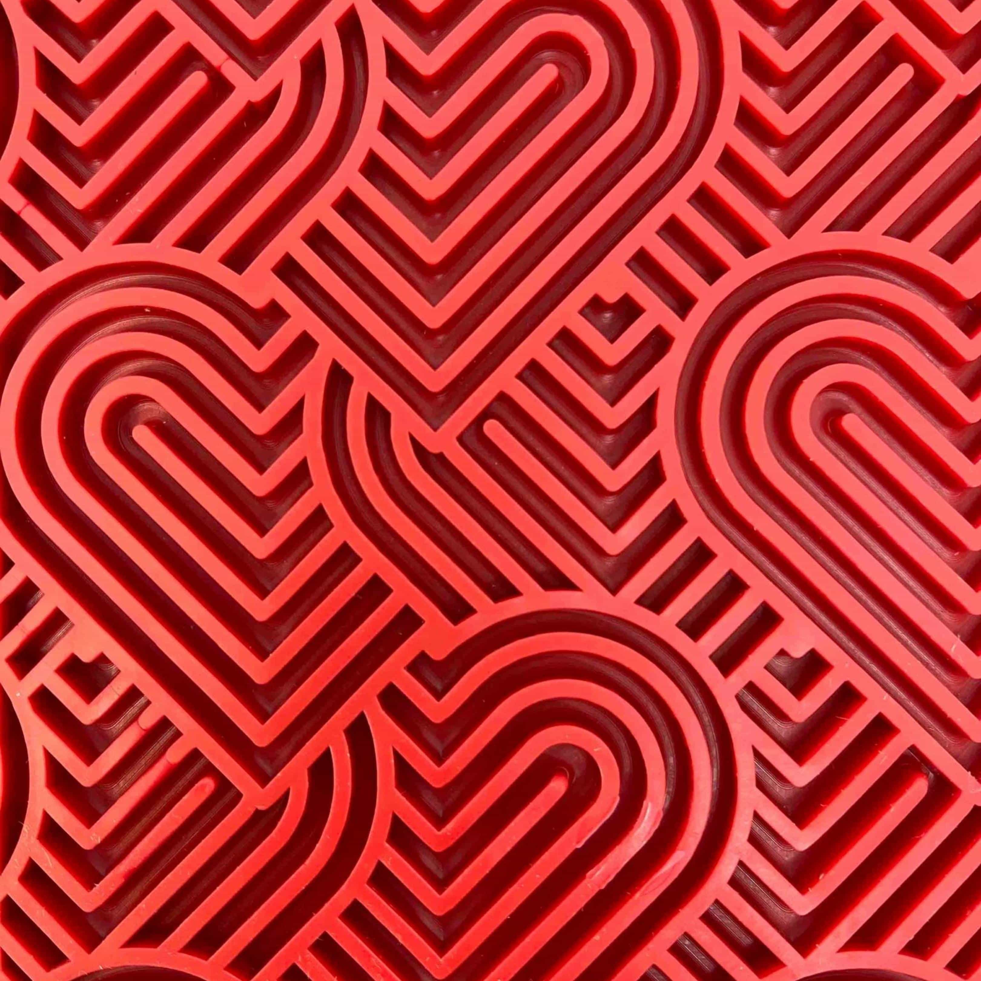 Heart eMat Enrichment Lick Mat-Slow Feeder-Rover Pet Products