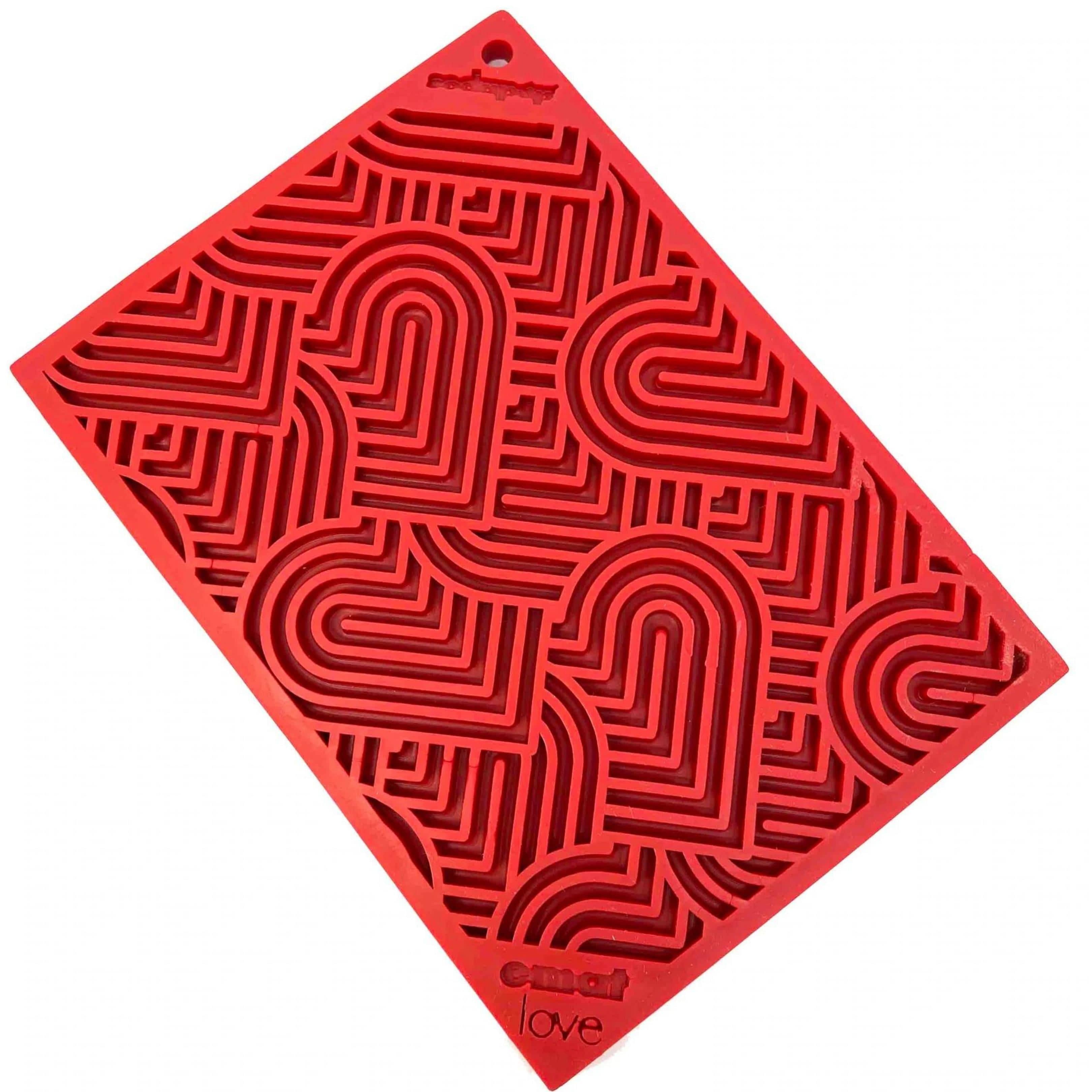 Heart eMat Enrichment Lick Mat-Slow Feeder-Rover Pet Products