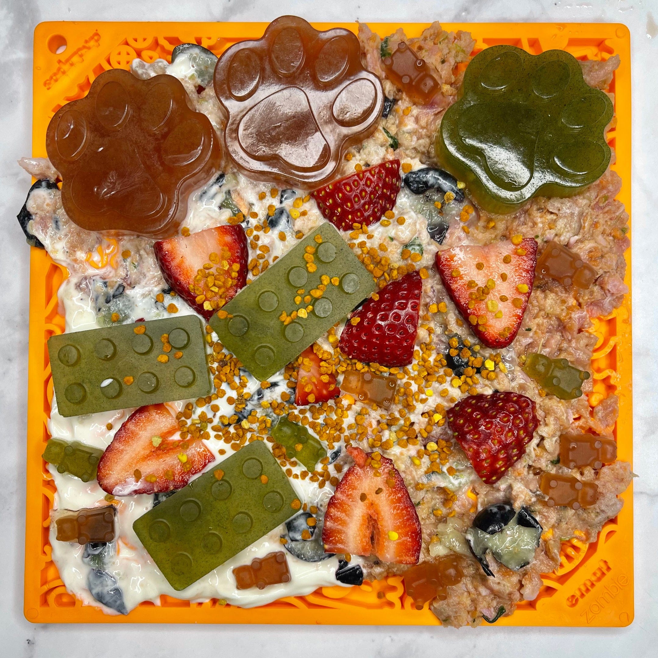 Zombie eMat Enrichment Lick Mat-Slow Feeder-Rover Pet Products