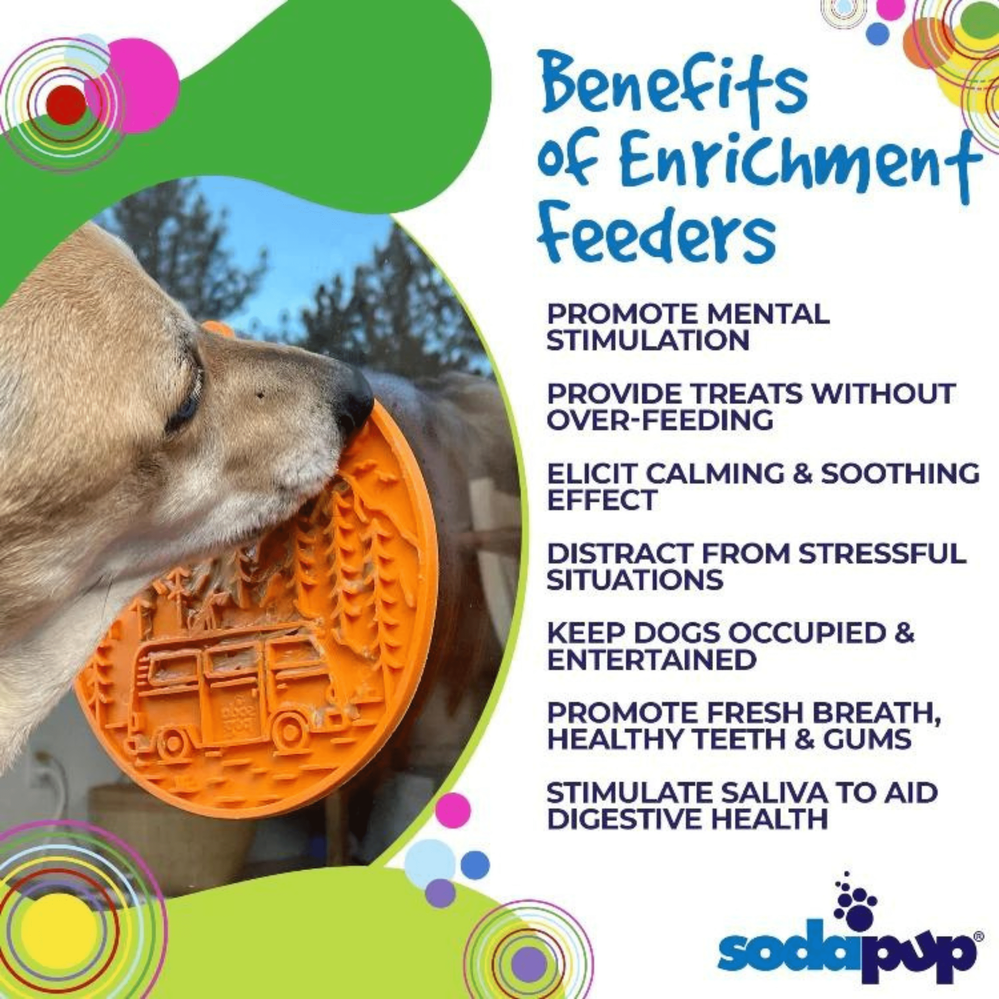 Camp eMat Enrichment Lick Mat-Slow Feeder-Rover Pet Products