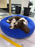 Kloud9 Teddy Blue Sherpa with dog - Dog Bed - Rover Pet Products