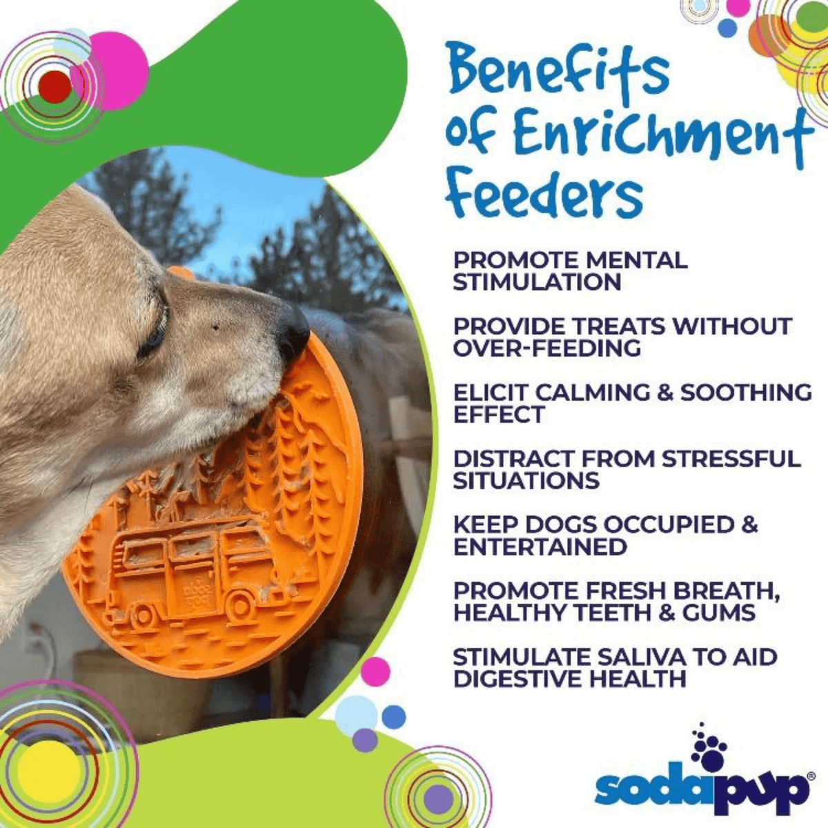 Camp eMat Enrichment Lick Mat-Slow Feeder-Rover Pet Products