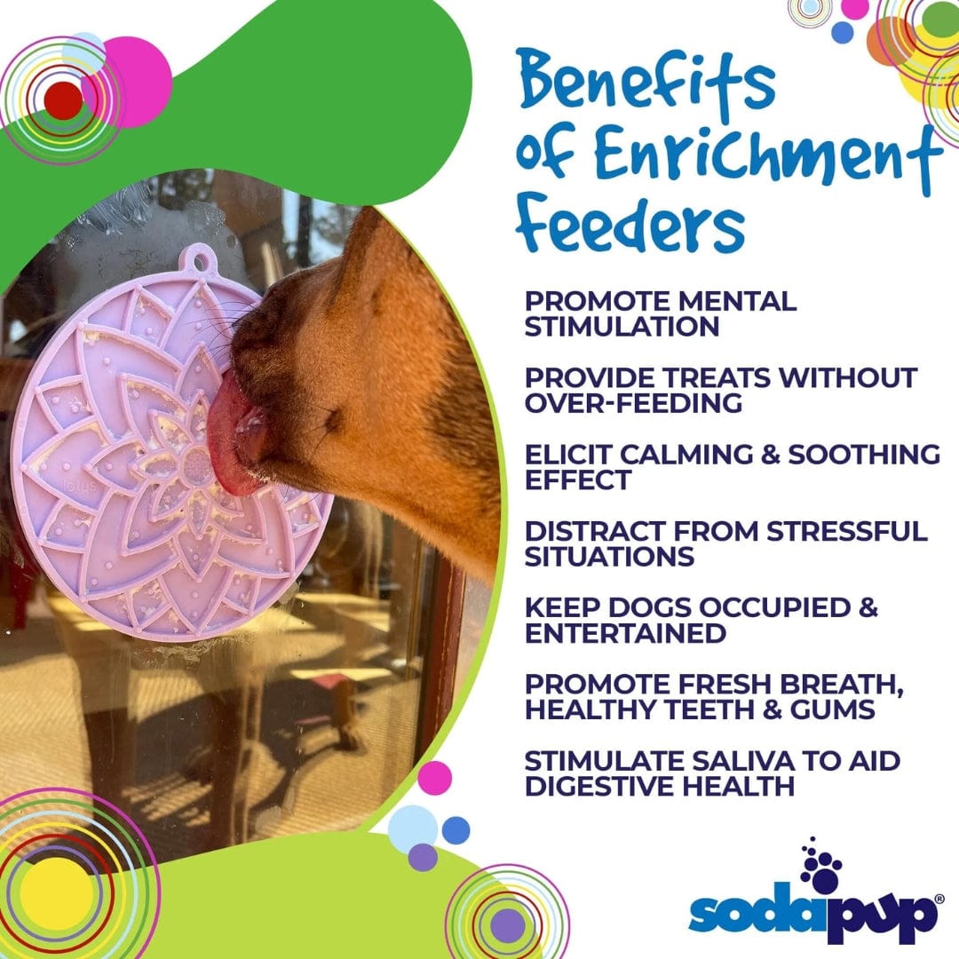 Lotus eMat Enrichment Lick Mat-Slow Feeder-Rover Pet Products