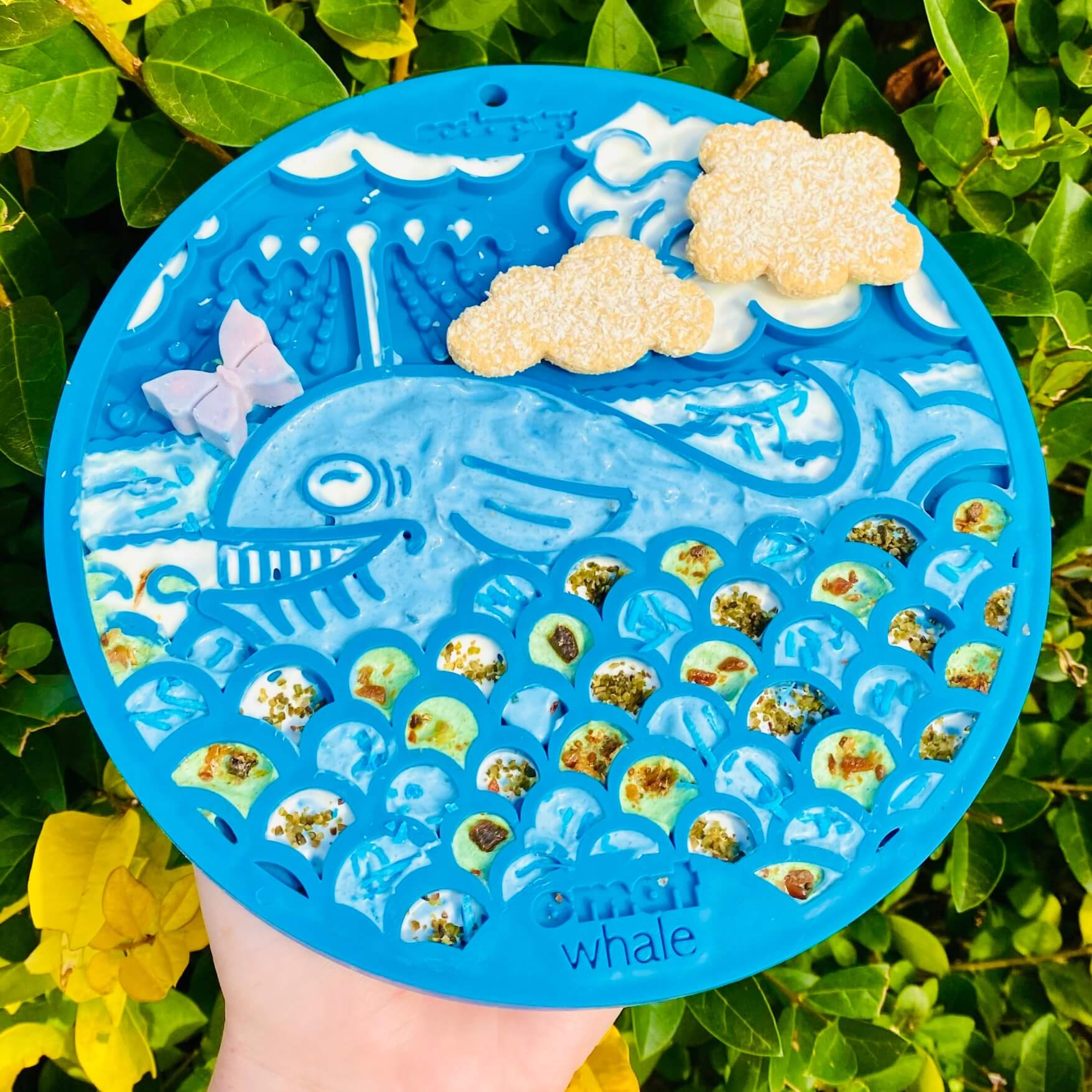 Whale eMat Enrichment Lick Mat-Slow Feeder-Rover Pet Products