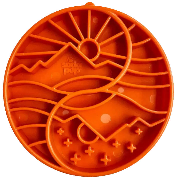 Sun and Moon Design eTray Enrichment Slow Feeder Tray for Dogs-Slow Feeder-Rover Pet Products