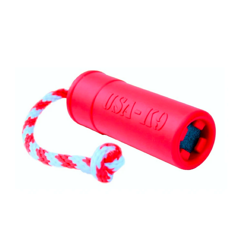 Fircracker water retrieval chew toy from Rover Pet Products and Sodapup Dog Toys