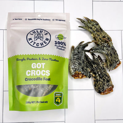 Crocodile Feet Dog Chews – Hypoallergenic & Aussie Made