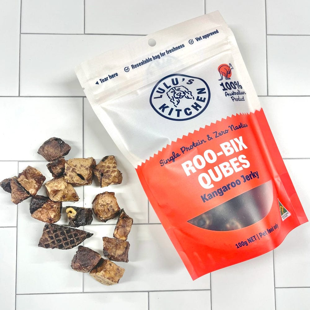 Roo-Bix Qubes - Kangaroo Jerky-Dog Treat-Rover Pet Products